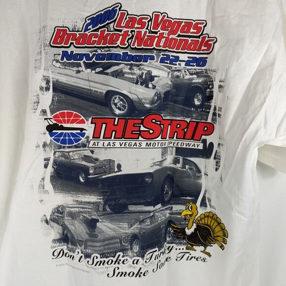 2006 Y2K Las Vegas Mens Lrg Drag Race Bracket Nationals The Strip Racing T-Shirt - Picture 2 of 8